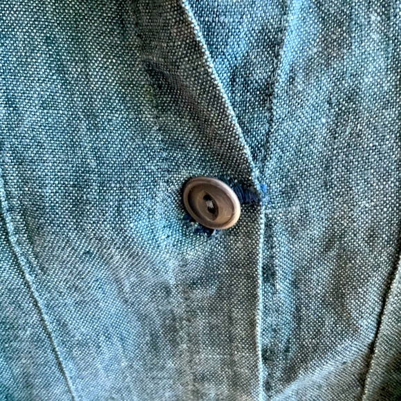 Chic Navy Flax Top Sz 1G/14 - Picture 5 of 5